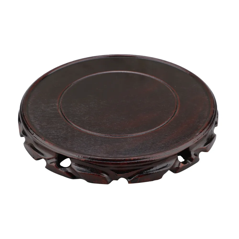 

Стеллаж для цветочных горшков, деревянный поднос, 8-24 см, для дома, красное дерево, высота 2,5 см, держатель для вазы, аквариума