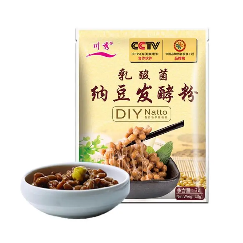 3 г/пакет DIY Natto порошок Bacillus Subtilis Nattokinase пищевой съедобный агент ферментированные