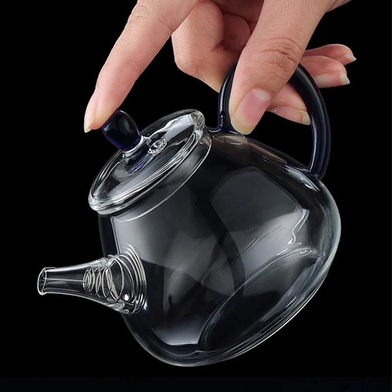 230 мл мини термостойкого Стекло небольшой Чай горшок чайный набор кунг-фу