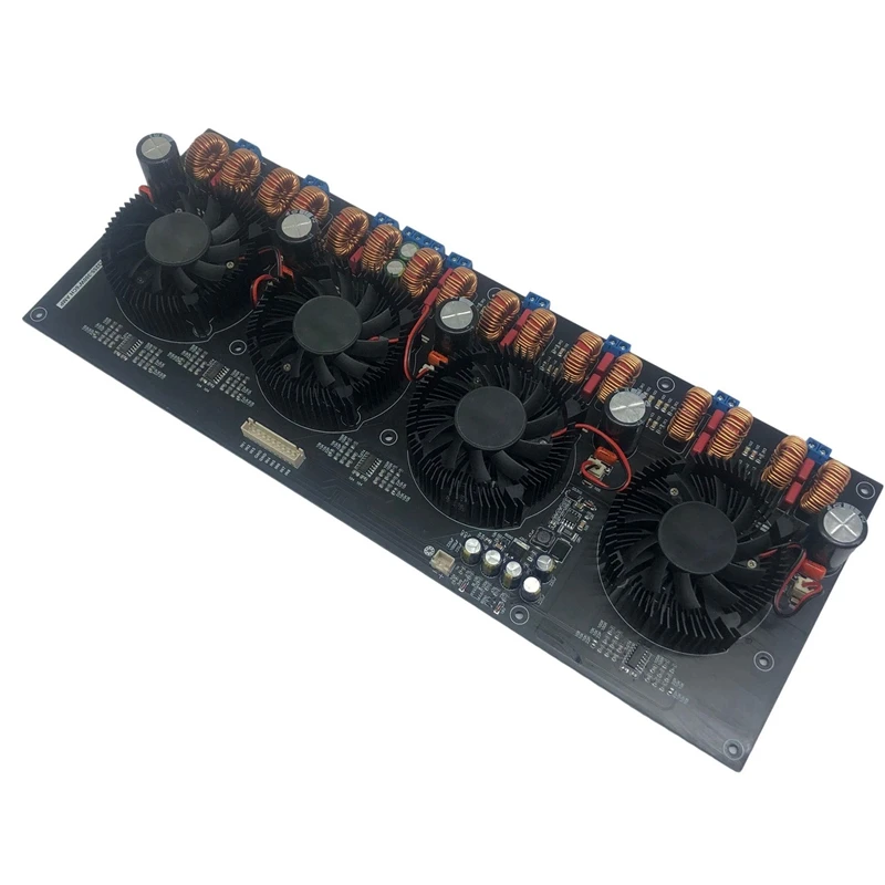 

TPA3255 Digital Power Amplifier Board 300Wx8 High-Power Eight-Channel Class D Audio Power Amplifier Board with Fan