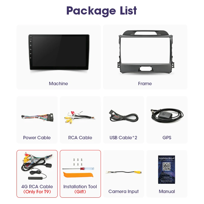 srnubi android 10 2 din car radio multimedia rds dsp ips video player for kia sportage3 2010 2016 gps navigation autoradio dvd free global shipping