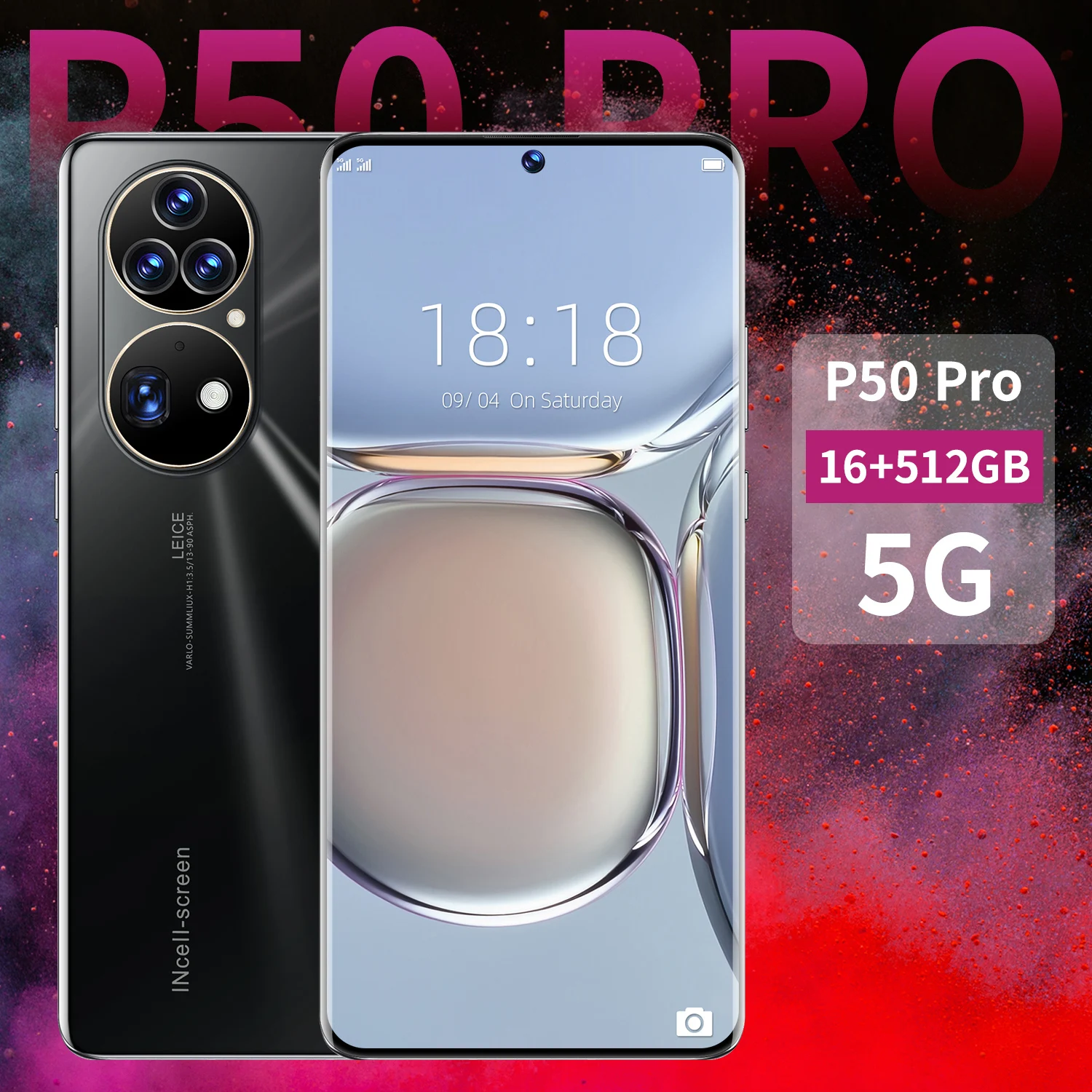 

P50 PRO Smartphone 7.3 Inch 36MP+64MP Smart Phone Camera 16G+512G 6800mAh Dual SIM 4G/5G GSM LTE Unlock Mobile Phones Cellphone