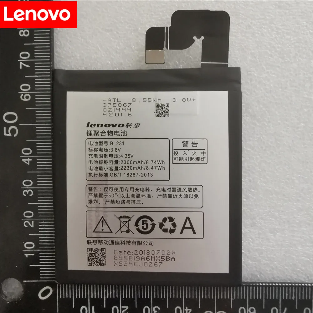 

Original BL231 For Lenovo VIBE X2 Lenovo S90 S90u New Li-ion Replacement Battery 2300Mah High Capacity Phone Batteries