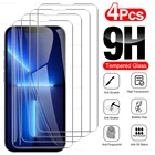 4 шт. 9H чехол из закаленного стекла для iPhone 13 Pro Max Защитное стекло для iPhone13 Pro Max iphon 13Pro 13 Mini Защитная пленка для экрана