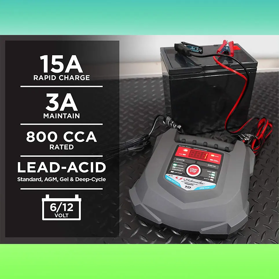 Полностью автоматическое зарядное устройство и обслуживание аккумуляторов 15 а/3