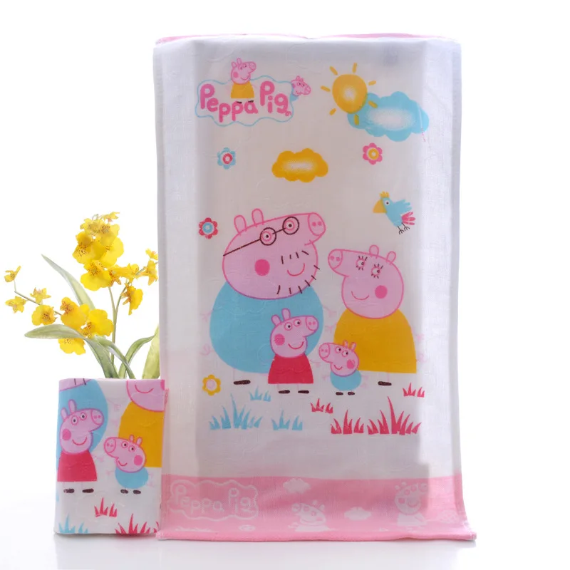 Детское полотенце для лица Peppa Pig детское банное из чистого хлопка с милым