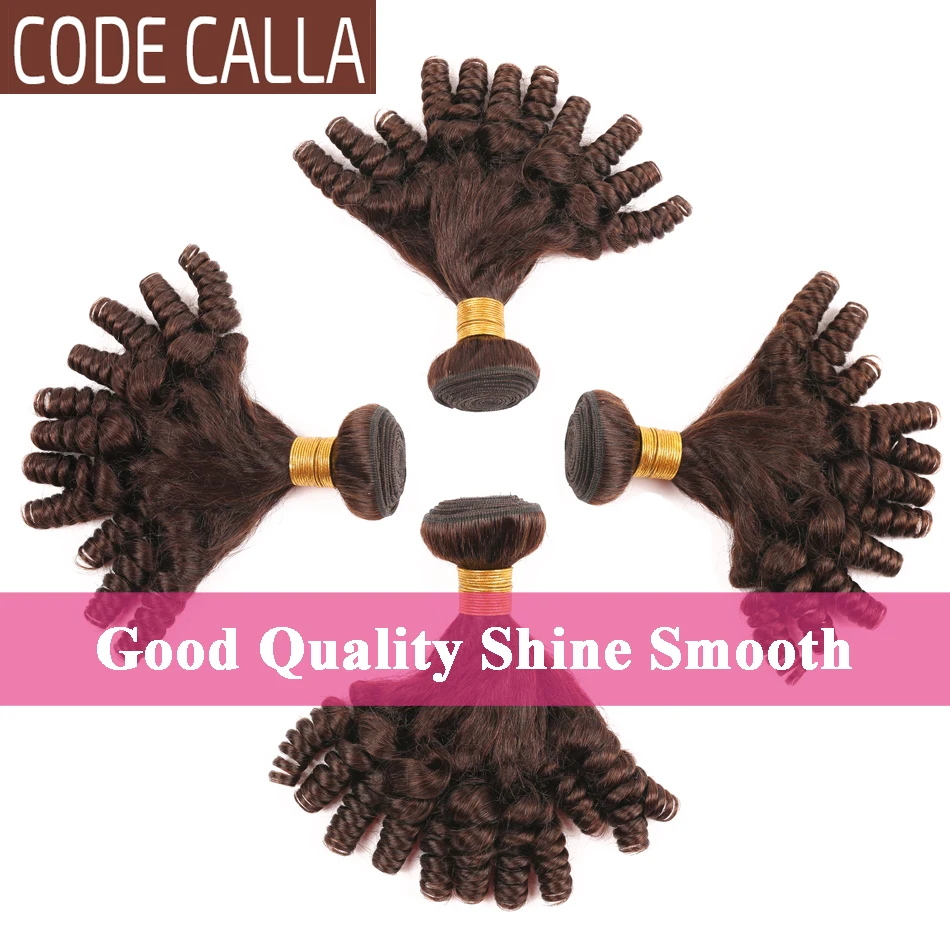 Код CALLA Aunty Funmi вьющиеся волосы плетение Связки бразильские 100% Remy человеческие для
