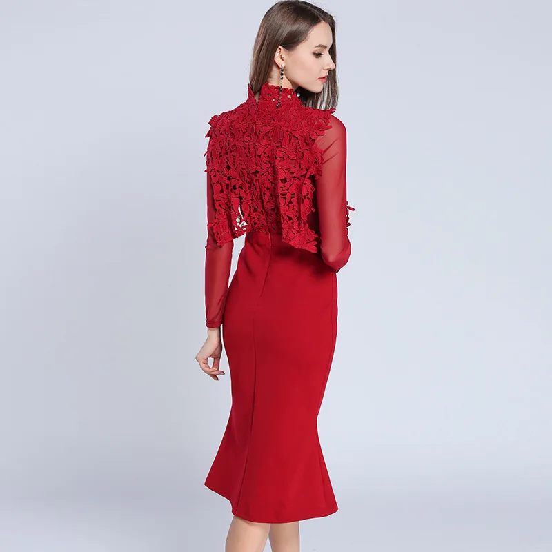Ярко желтые облегающие вечерние платья vestido de festa OL кружевное выпускное платье