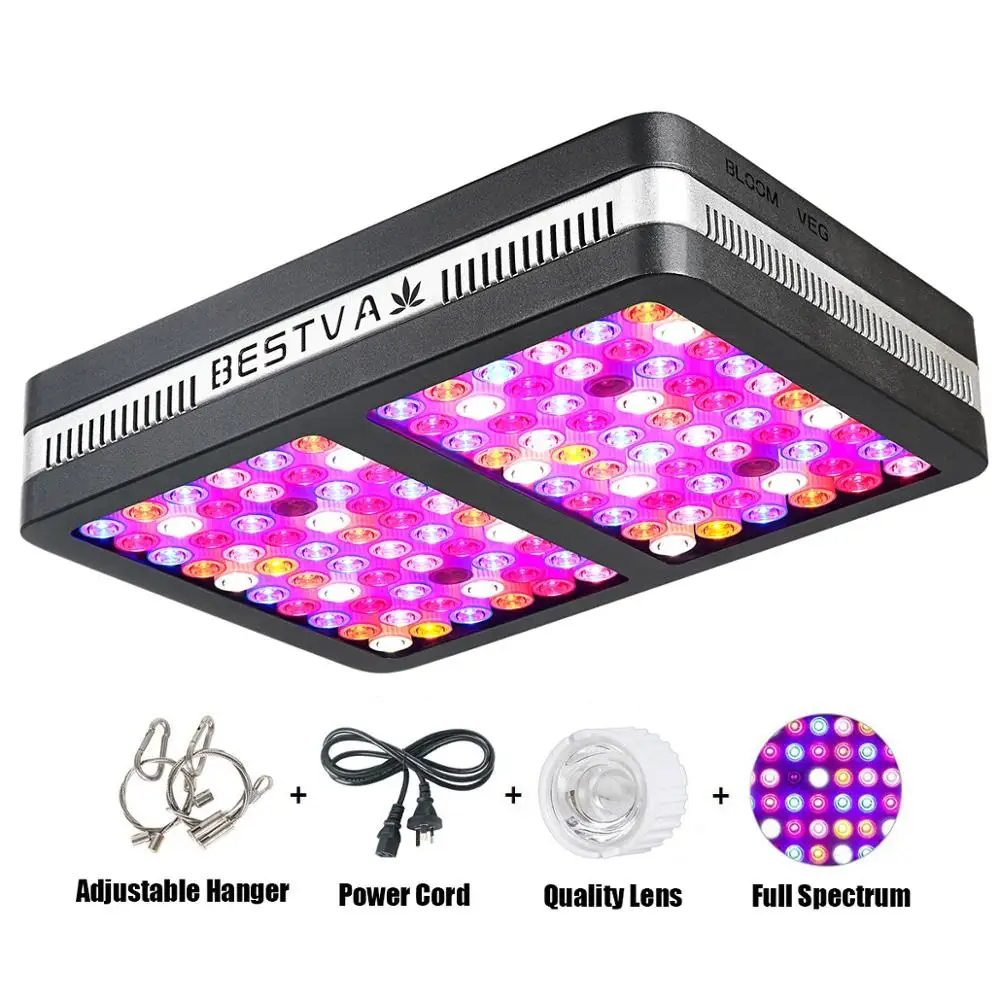 BestVA светодиодный светильник для выращивания Elite-1200W, полный спектр для комнатных растений, замененный 800 Вт HPS светильник, два режима цветения, теплица, светодиодный