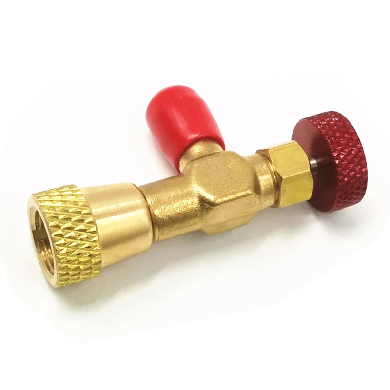 Латунный клапан регулировки расхода воздуха 1/4 5/16 дюйма детали для кондиционера