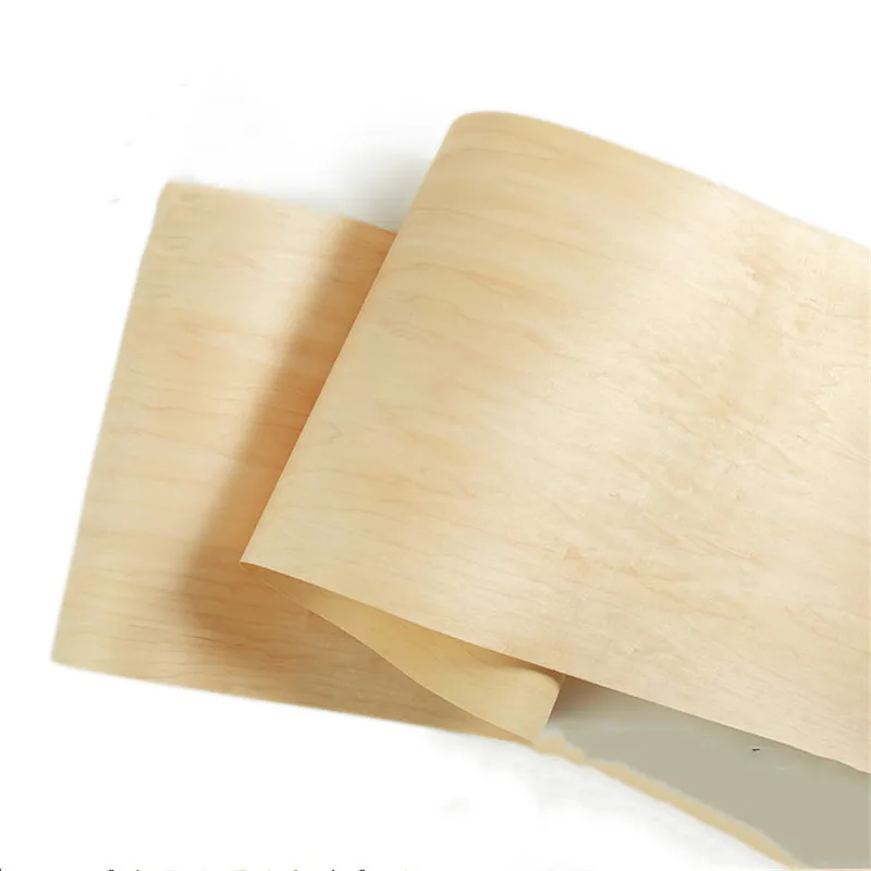 Natural Genuine Maple Wood Veneer for Furniture about 63cm x 2.5m 0.3mm 0.5mm thick C/C