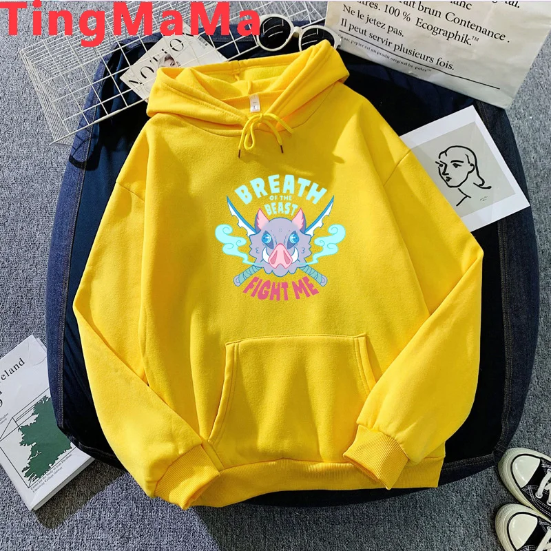 

Demon Slayer Kimetsu No Yaiba Tanjirou Kamado hoodies women 2021 Ulzzang Oversized grunge women hoddies graphic