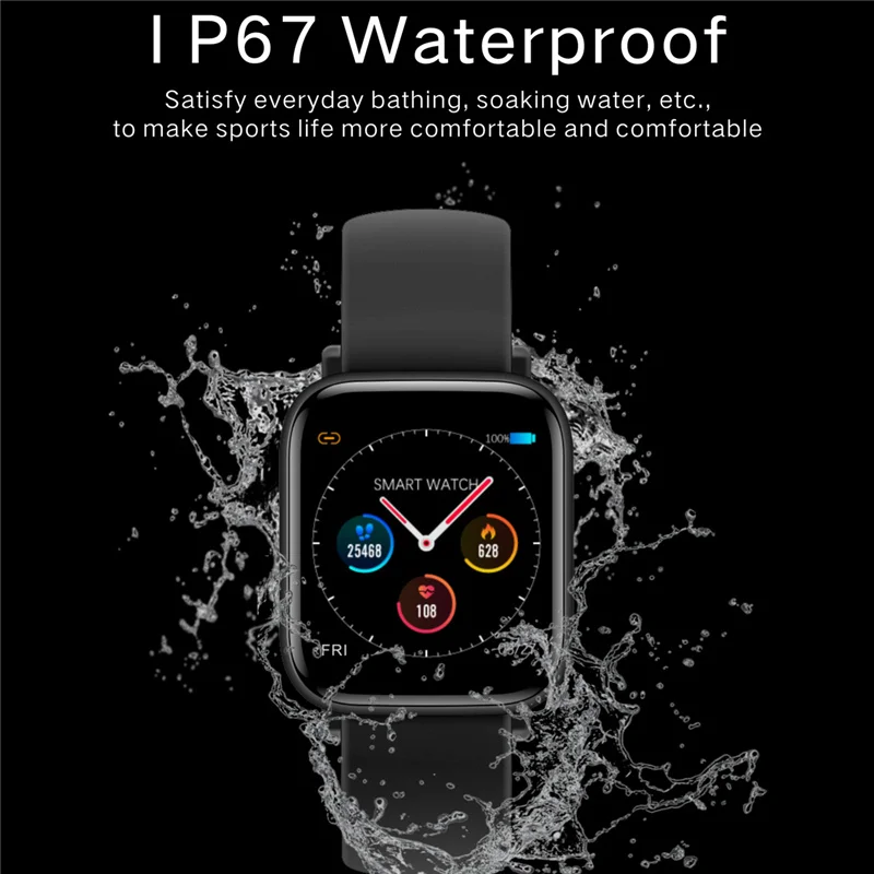

Q10 Smartwatch Heart Fitness tracker band Women's Touch Sensitive Male Complete Replaceable double bracelet ip67 waterproof