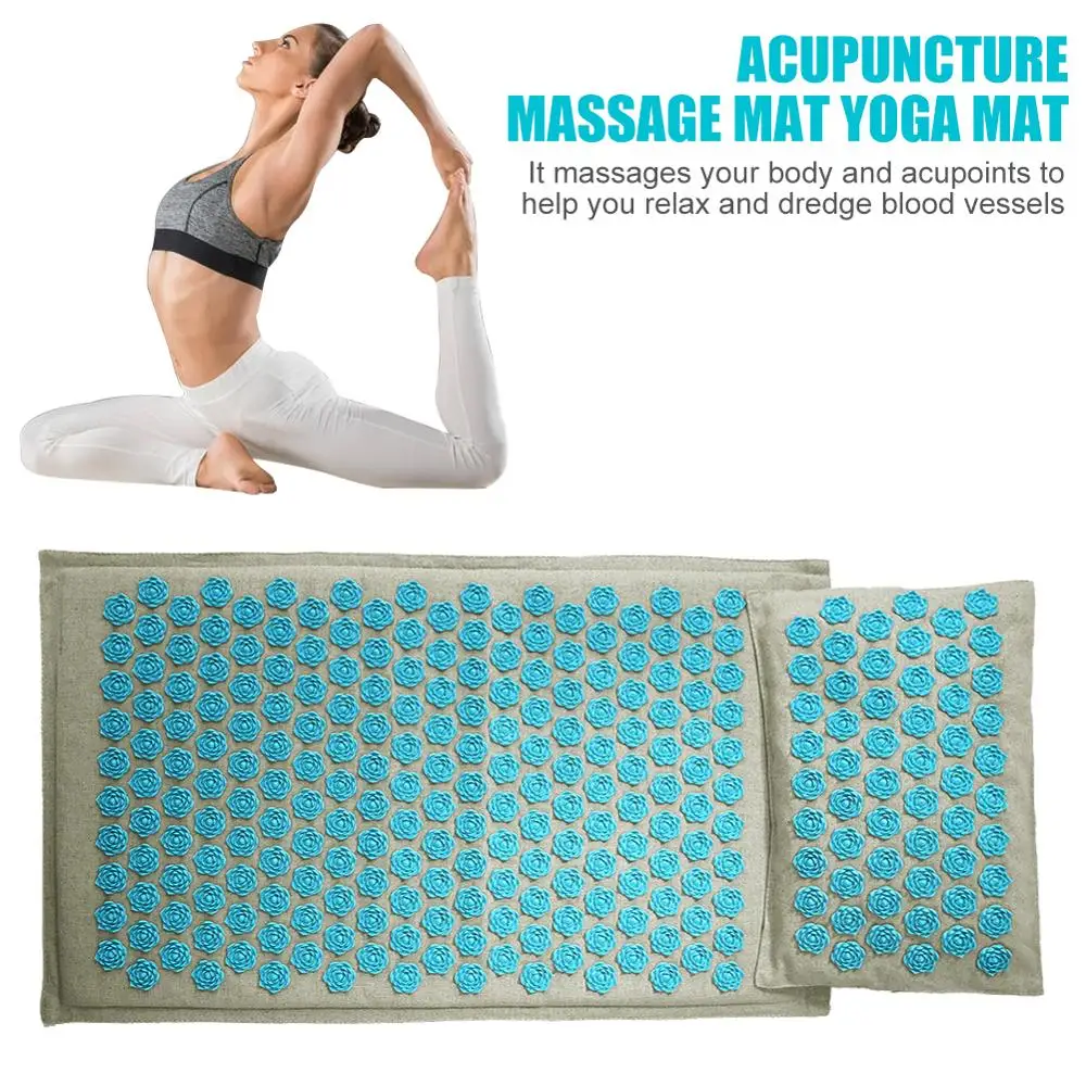 

Multifunction Lotus Acupressure Massager Pillow Relaxation Relief Stress Yoga Pad Spike Relieve Neck Stress Pain Cushion