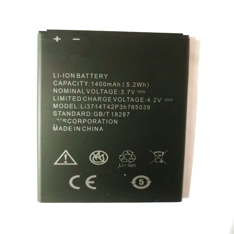 Новый аккумулятор 3,7 в 1400 мАч LI3714T42P3H765039 для телефона ZTE Blade A3 T220 AF3 T221 A5 AF5
