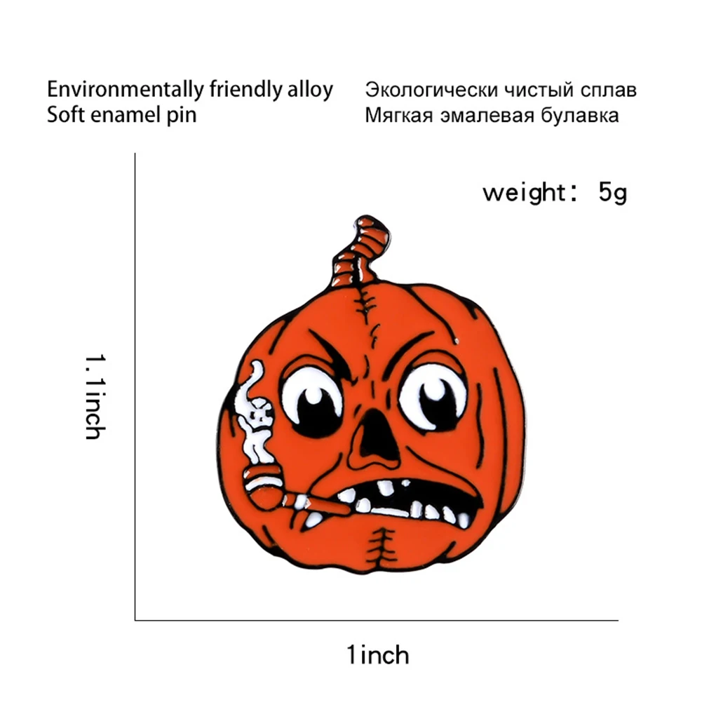 Хэллоуин эмалированная брошь-кнопка штырь отворотом персонализированные