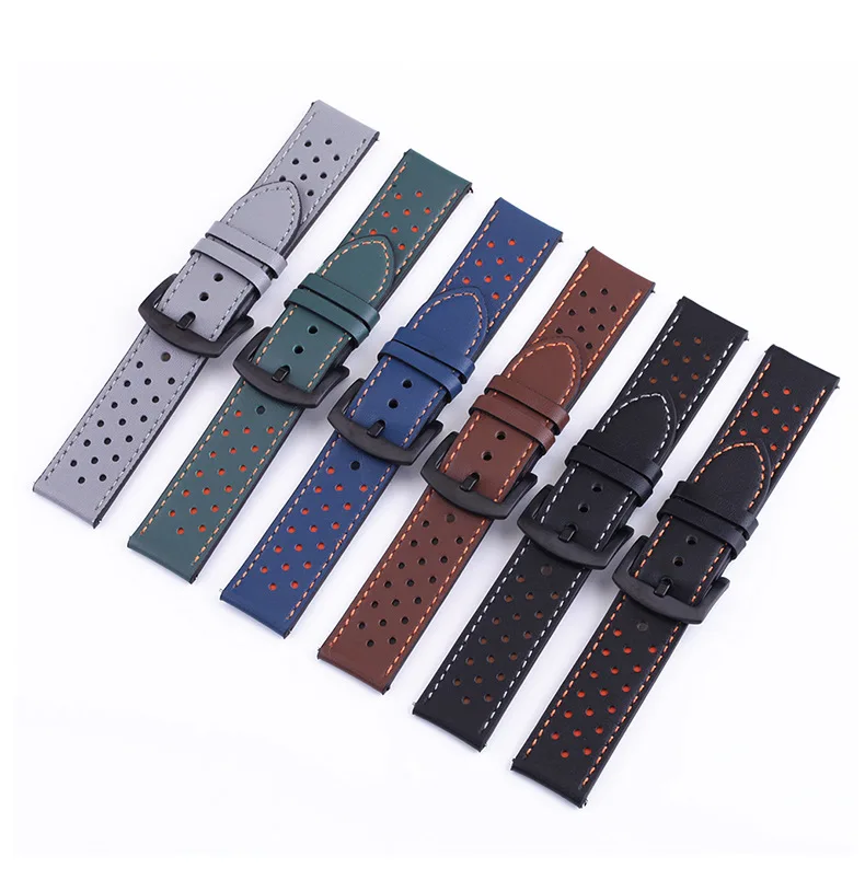 20mm 22mm Watch band Quick release Leather Strap for Samsung Galaxy Watch 3 Active2 40 44mm huawei watch gt 2 WatchBand 18 24mm enlarge