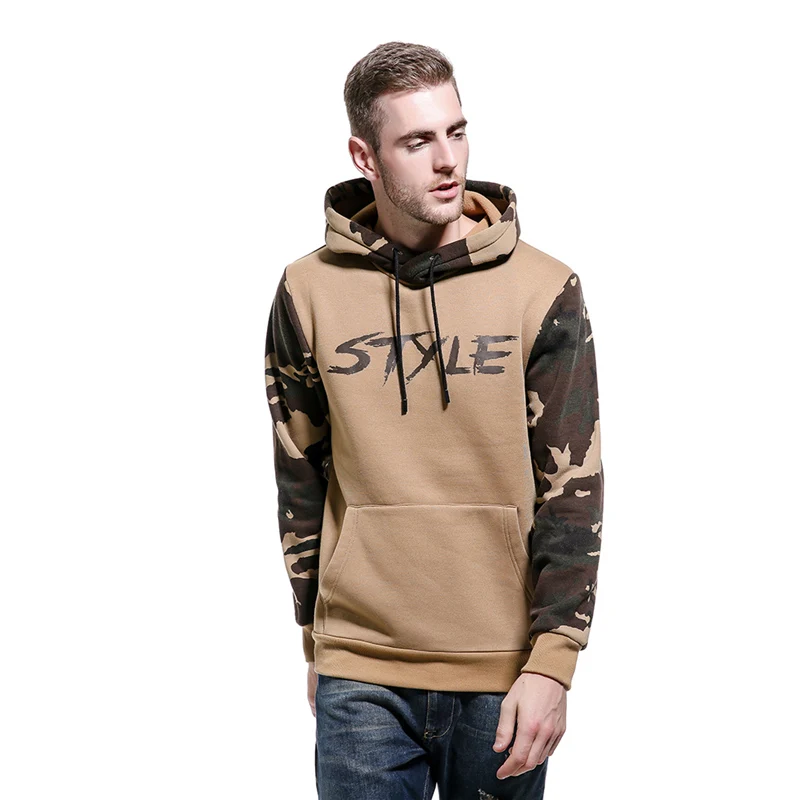 Khaki WY14 ASALI камуфляжные толстовки мужские новая толстовка мужская камуфляжная куртка с капюшоном хип-хоп осень зима флисовые худи милитари размера плюс США - Цвет: Khaki WY14