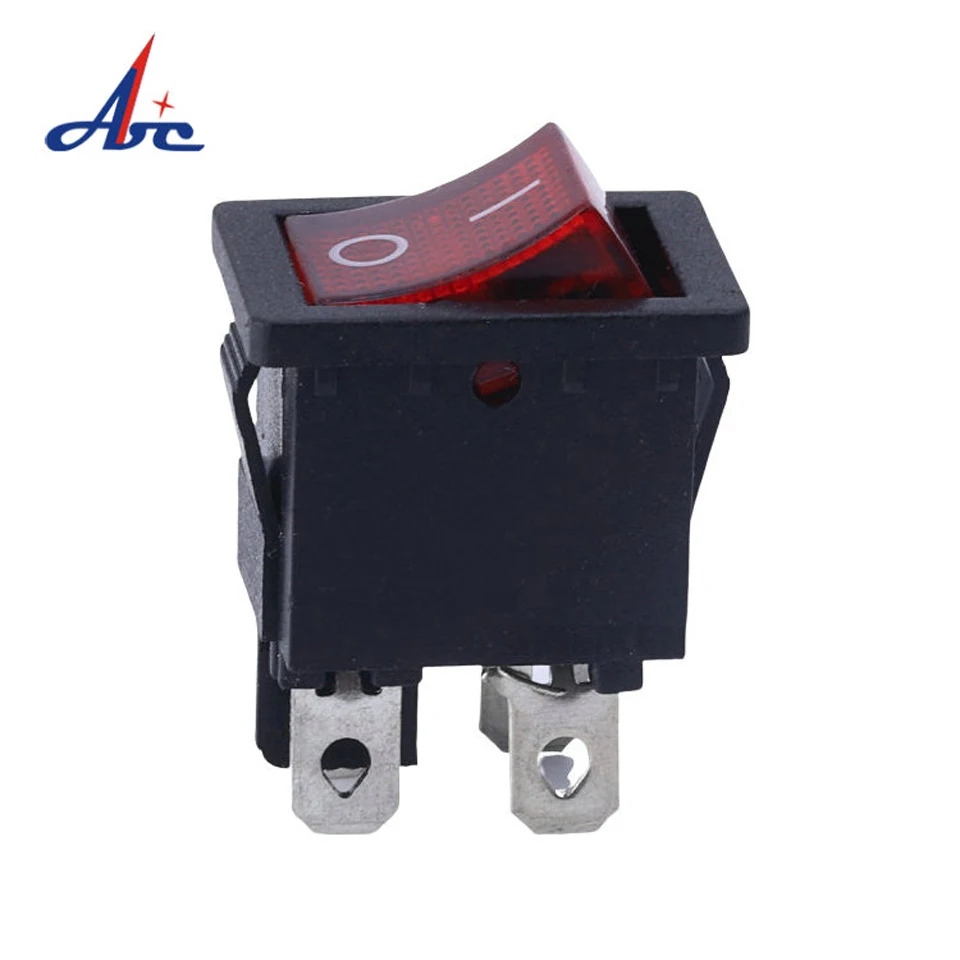 RS240 с подсветкой 4pin 6A клавишный переключатель ВКЛ-ВЫКЛ функция KCD1-201N-4 |