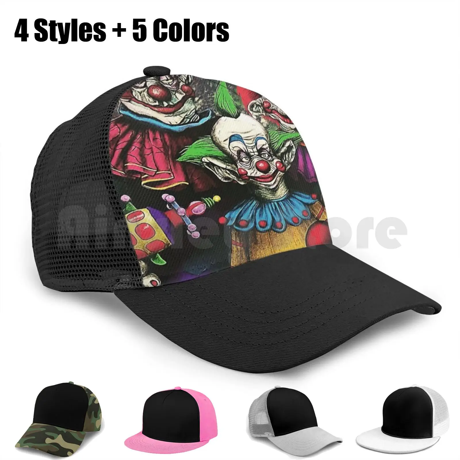 Killer Klowns From Outer Space Baseball Cap Adjustable Snapback Hats Hip Hop Killer Klowns From Outer Space Horror Comedy Dark