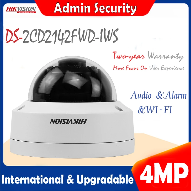 Hikvision английская версия DS-2CD2142FWD-IWS 4 МП IP корпус купольная CCTV Wifi камера 1080P POE