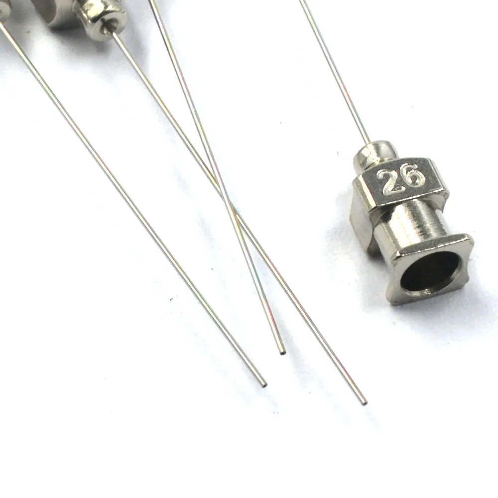 1 5 дюймов серебро 26Ga Нержавеющая сталь распределяя клей наконечники игл для