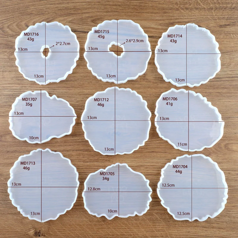 

Wave Coaster Swing Table Silicone Mold Epoxy Resin Modeling DIY Making Craft Coasters Mould Supplies