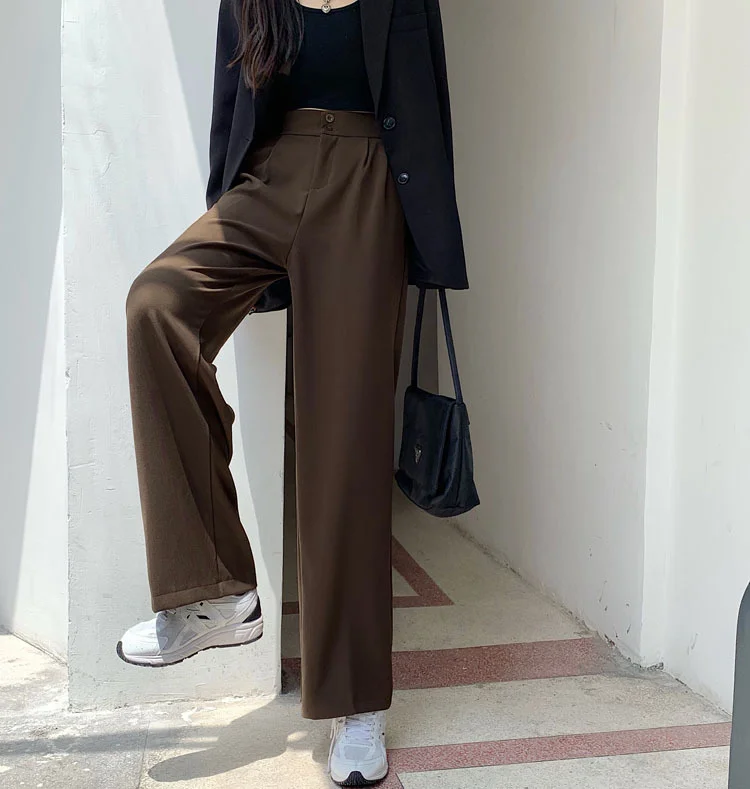 

Женские повседневные брюки до щиколотки с высокой талией и завышенной талией