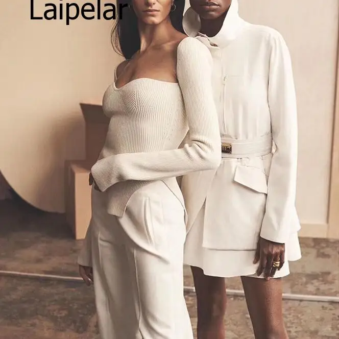 2020 новая весенне-летняя модная женская одежда кашемировый пикантный пуловер с