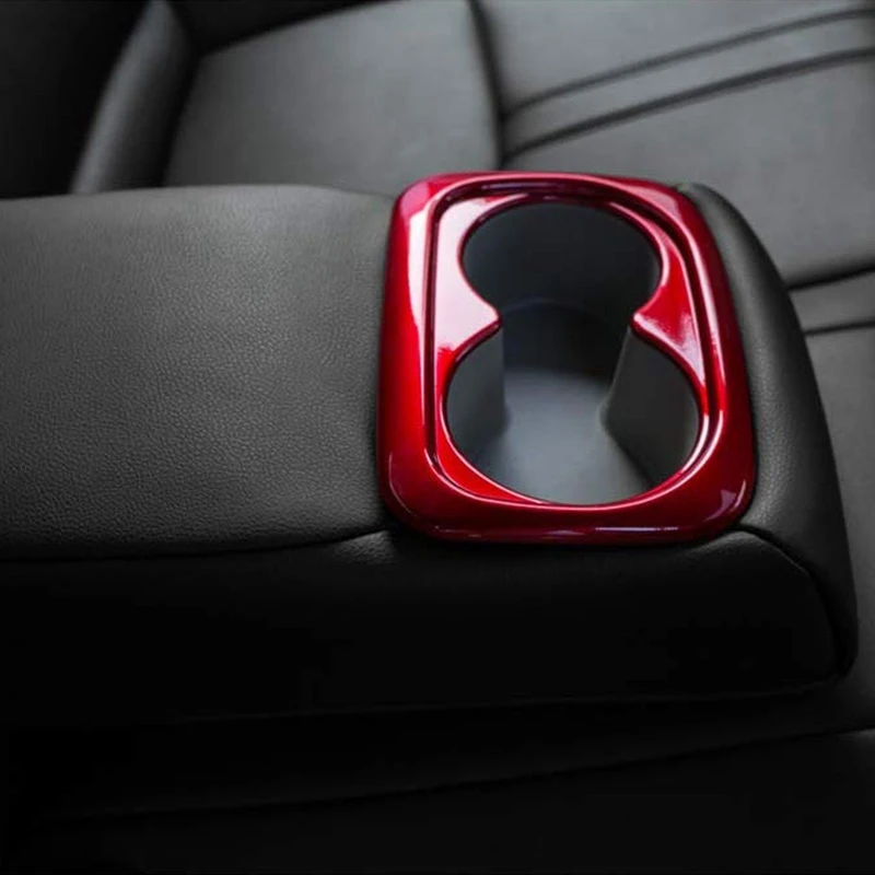 

1 Pcs Back Seat Cup Holder Decoration Cover Trim & 2 Pcs Dashboard Air Vent Wind Outlet Cover Trim Sticker