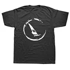 Виндсерфинга виндсерфинга веревка для серфинг хлопок короткий рукав негабаритных забавная футболка Графический Harajuku в стиле хип-хоп, футболка в уличном стиле