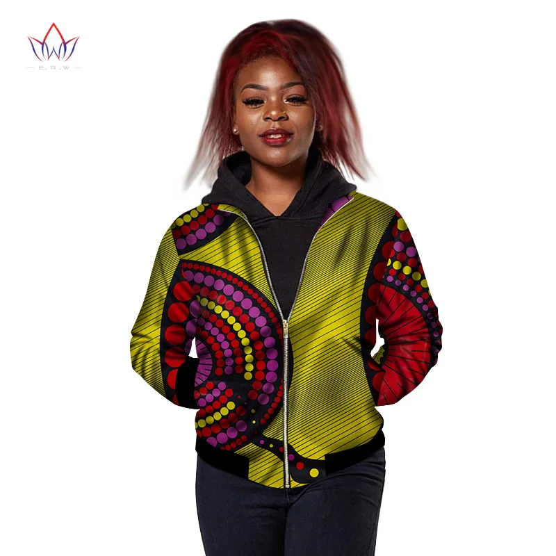 

Spring Jacket Women 2021 Women African Clothing Plus Size Windbreaker Jacket Women Full Sleeve Traditional African Top Wy2988