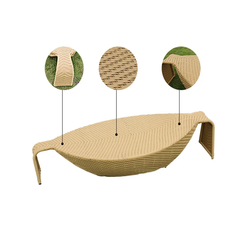 Бесплатная доставка шезлонг открытый ротанг диван лежа кровать балкон вилла