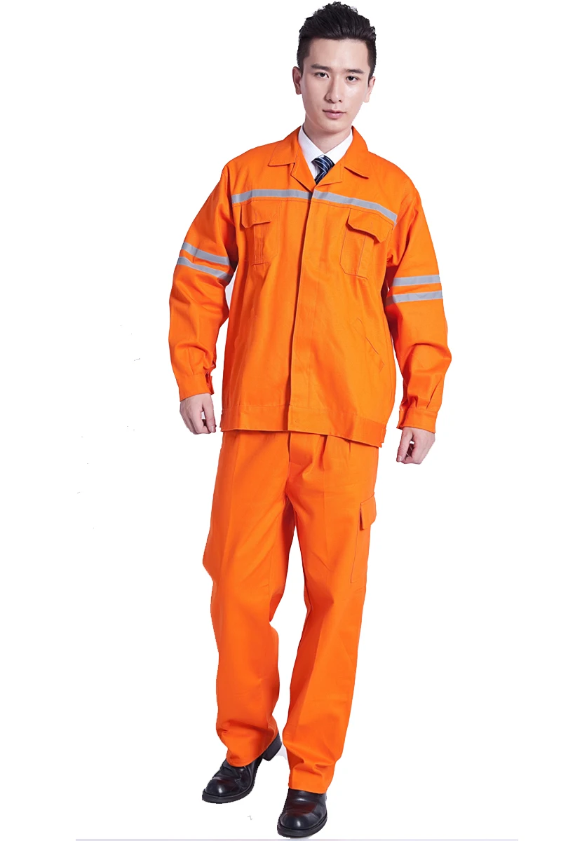 Комплект одежды для рабочих унисекс хлопковый комбинезон с длинным рукавом