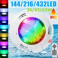new 364565w led underwater swimming pool lights rgb color changing ac12v ip68 waterproof lamp with remote controller
