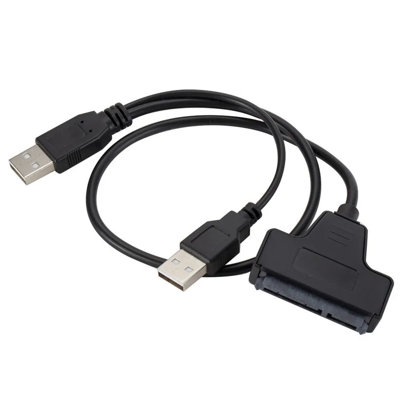 Кабель-адаптер USB 2 0 к SATA 7 + 15 22 Pin для 5 &quotHDD ноутбука жестких дисков портативные