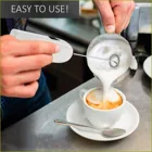 Электрический смеситель для молока, венчик, взбиватель для яиц, взбиватель для капучино, взбиватель для кофе, взбиватель, смесь для взбивания, венчик, кухонный Пенообразователь для напитков