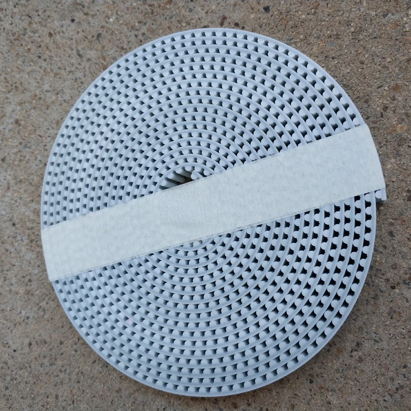 Ремень ГРМ HTD8M с открытым концом белый полиуретан со стальным сердечником ширина