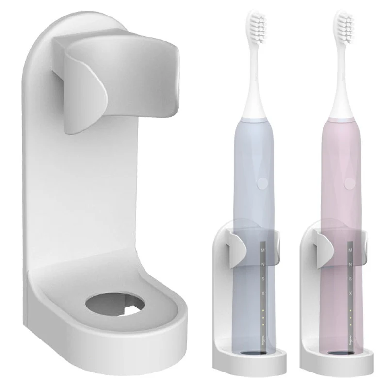 Фотостеллаж для хранения детской пластиковой белой электрической зубной щетки 1