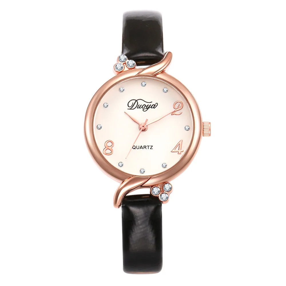 Montre femme, маленькие и нежные женские часы с тонким ремешком, Модные Кварцевые женские кожаные часы с тонким ремешком, женские часы А4