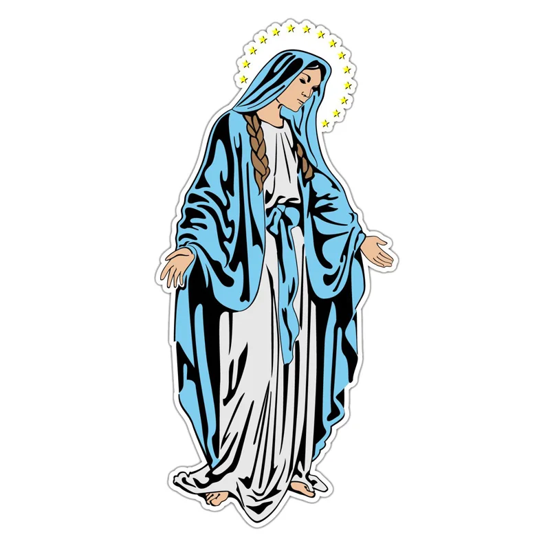 

Автомобильная наклейка на лобовое стекло, виниловая Водонепроницаемая наклейка на лобовое стекло с изображением Святой Марии, Иисуса, мате...