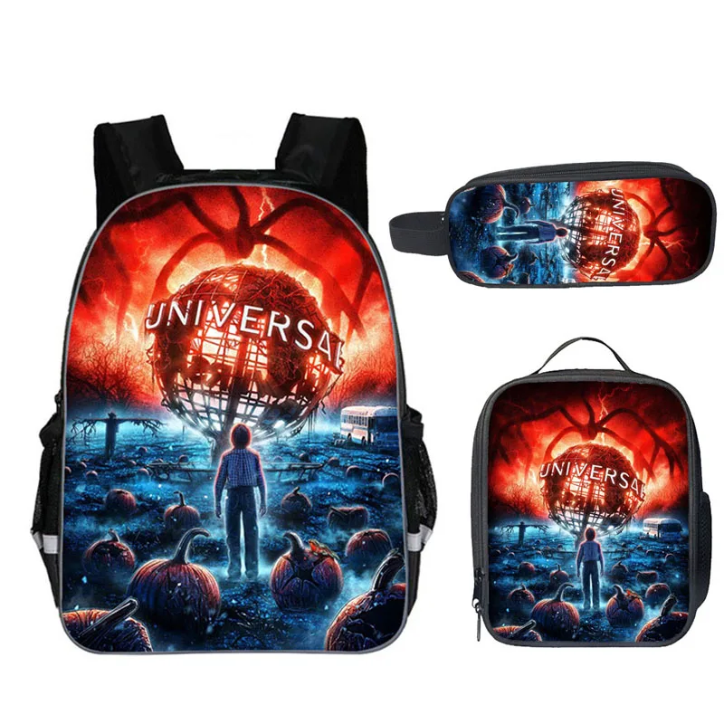 backpack bag Комплект из 3 предметов, Оксфорд, студенческий рюкзак для мальчиков, странные вещи, рюкзак для детей/детские школьные сумки ортопедические рюкзаки - Цвет: backpack bag