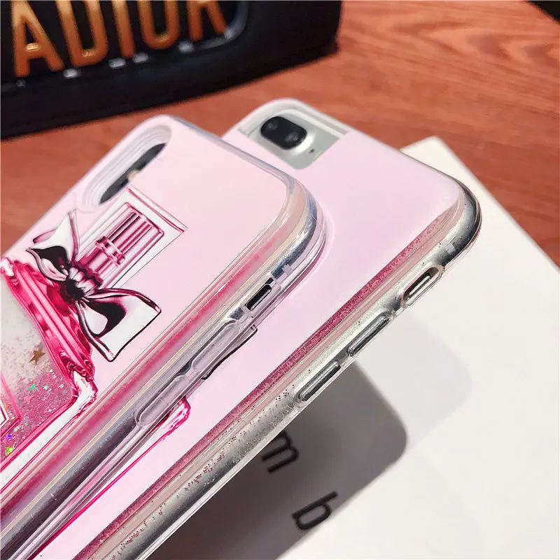 

Fashion Shining Quicksand Phone Cases For iPhone 12 Pro Max Mini 11Pro XR XS 8 X 7 6S 6Plus Flamingo unicorn whale Perfume Cover