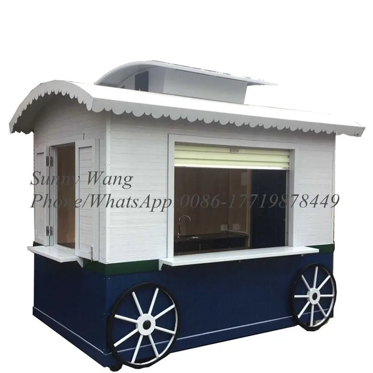 

3m,4m Mobile Food Trailers Food Truck face mobile burger food cart food vending cart trailer