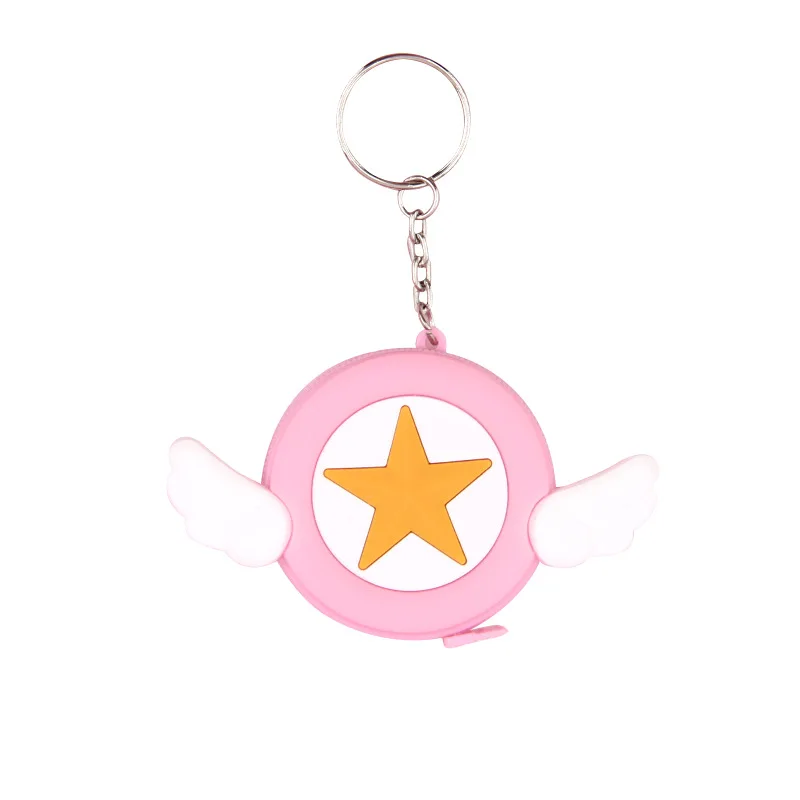 

Cute cartoon Luna cat Creative cartoon tape measure automatic retractable mini tape measure round portable key ring 1.5m scale