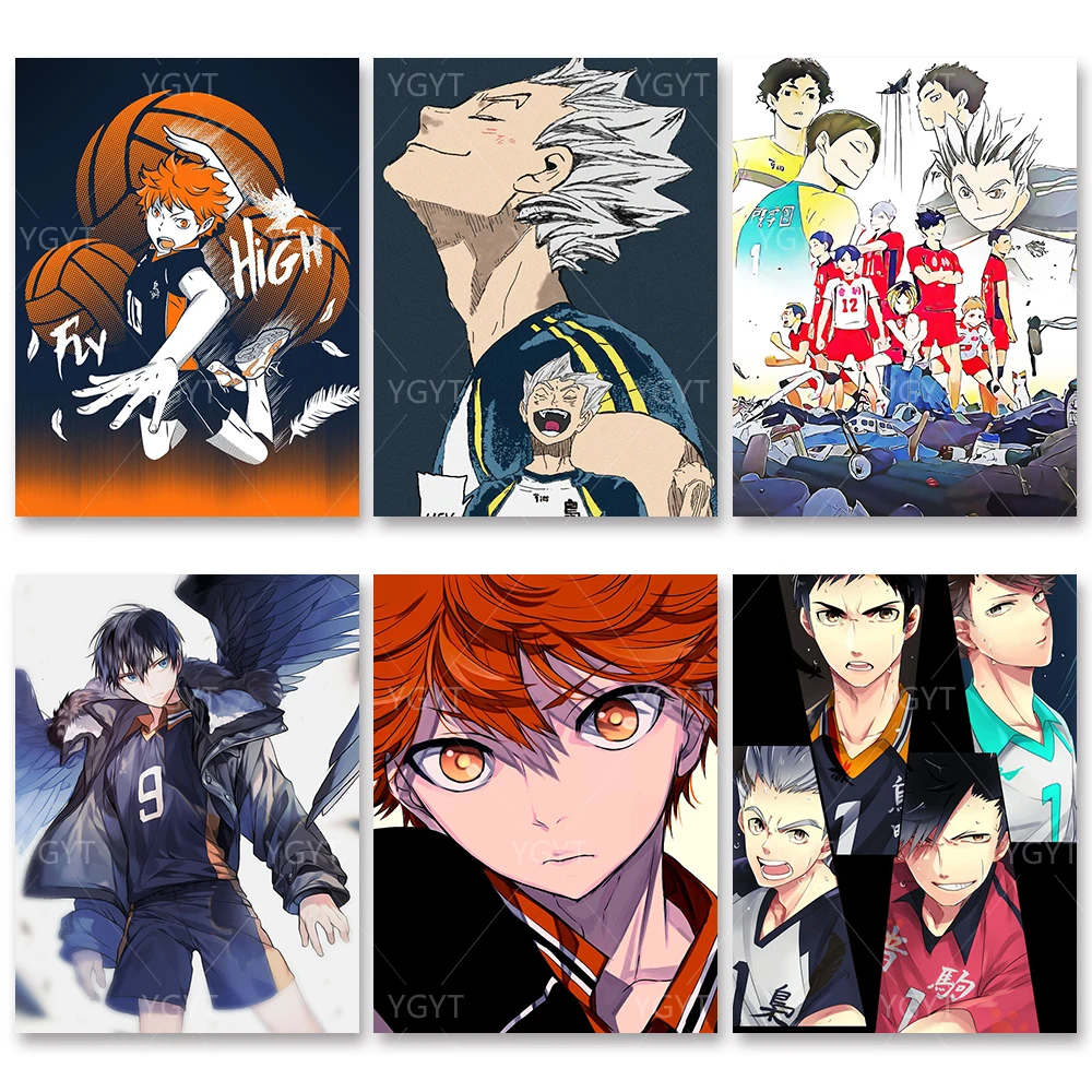 

5d Diy Diamond Painting Haikyuu Anime Wall Art Handmade Basketball Cross Stitch Picture Mosaic Full Round Drill Embroidery Gifts