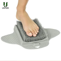 untior silicone foot brush massage slippers bath shoes brush pumice stone foot remove dead skin shower foot scrubber with sucker