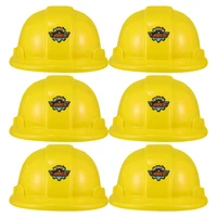 6pcs construction party hats kids plastic hats construction party supplies