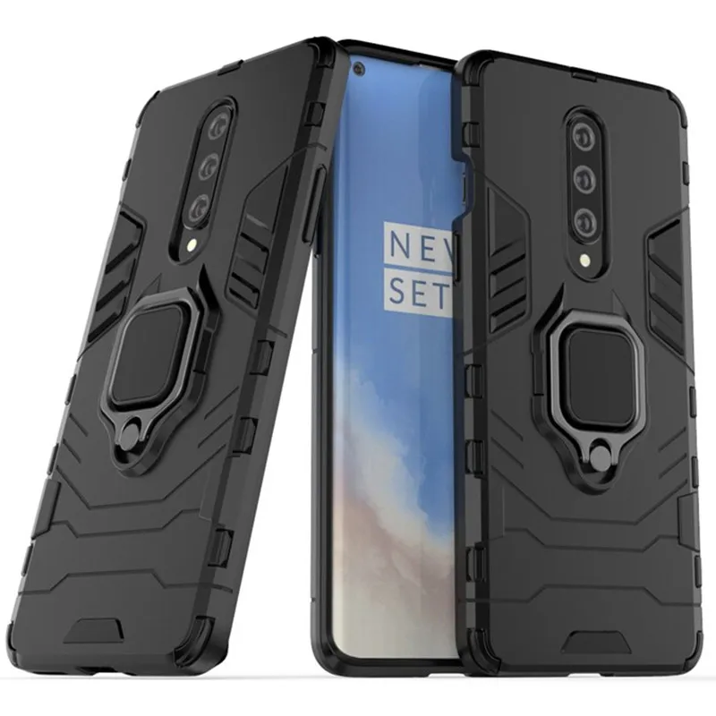 

For Oneplus 7 7T 8 Pro Case Luxury Car Magnetic Ring Armor Case For One Plus 7 7T 8 Pro Protective Back Cover