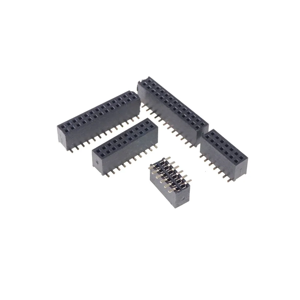 100 шт. 0 050 &quot1 27 мм розетка гнездовой разъем PCB Header 6 8 10 12 14 16 20 24 26 30 40 50 60 80 Pin